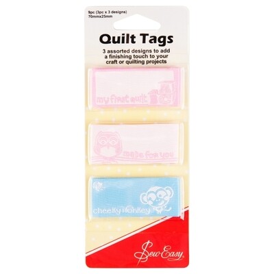 Labels for Quilted Projects - Baby Labels for Quilted Projects - Baby