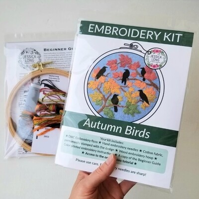 Embroidery Kit - Autumn Birds