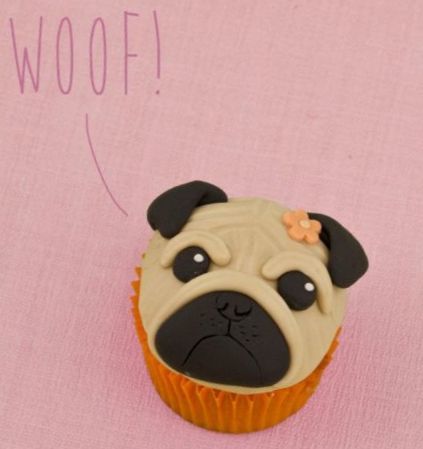 pug cake toppers