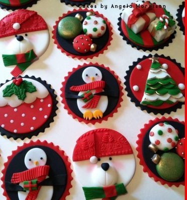 Christmas Toppers (by Cakes by Angela Morrison)