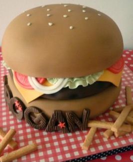 Cheeseburger & Fries (by The Designer Cake Company)