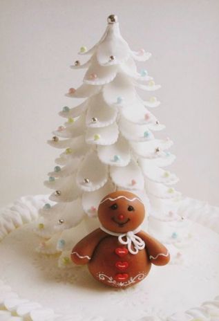 Gingerbread Man and Tree Tutorial (by SugarEd Productions, Cont. by Tea Party Cakes)