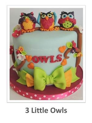 3 Little Owls Cake (by Shereen's Cakes & Bakes)