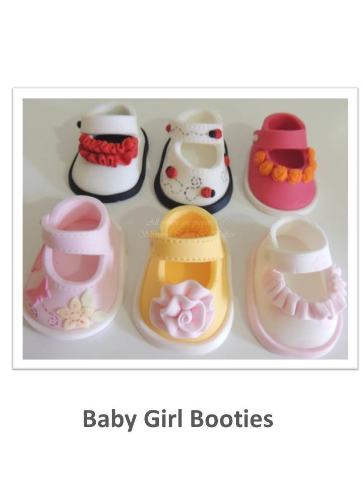 Baby Girl Booties (by Shereen&#39;s Cakes &amp; Bakes)