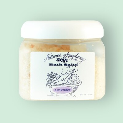 Lavender, Himalayan Bath Salts (16 baths) - 1lb (453g)