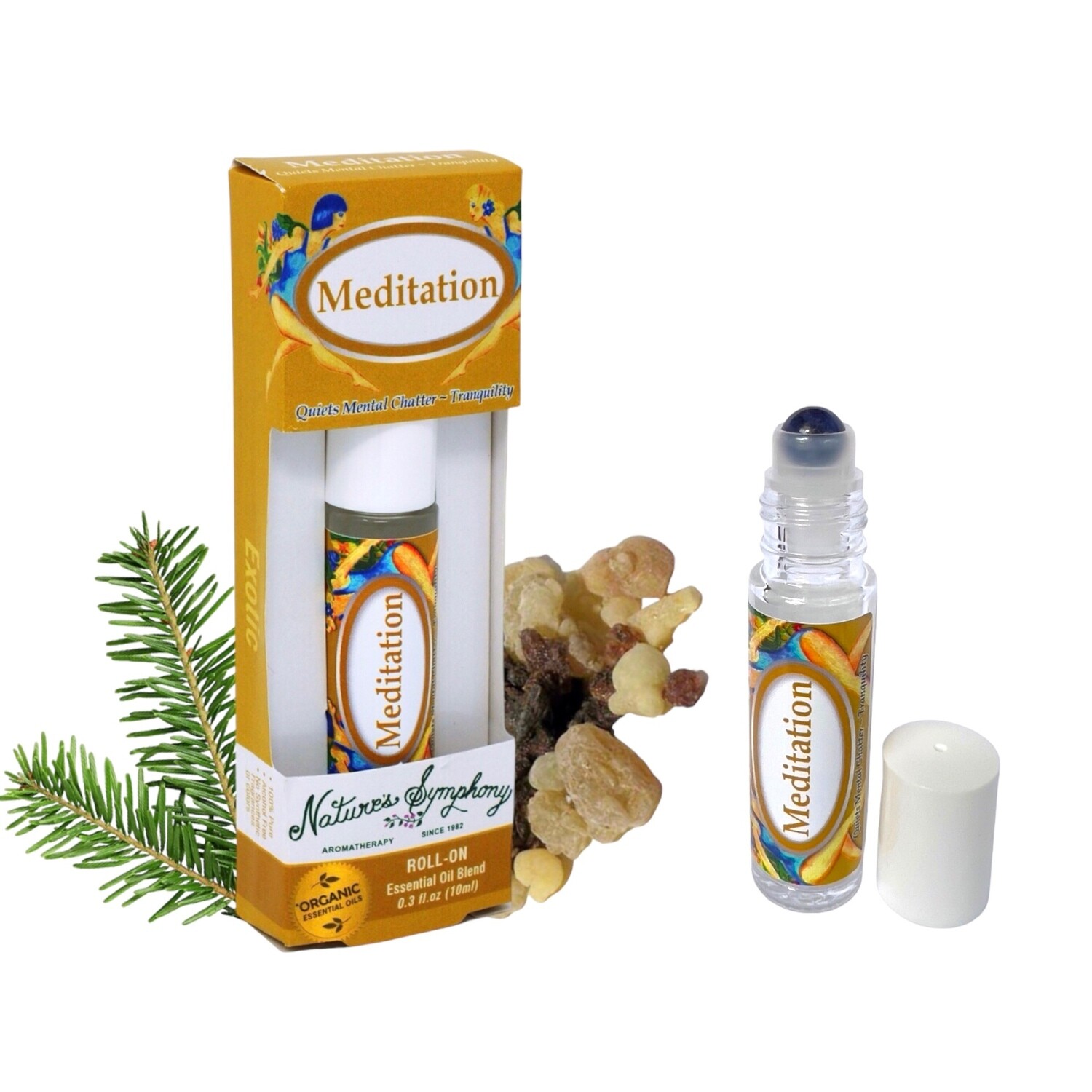 Meditation, Roll-On, Exotic Organic/Wildcrafted Fragrance - 10ml