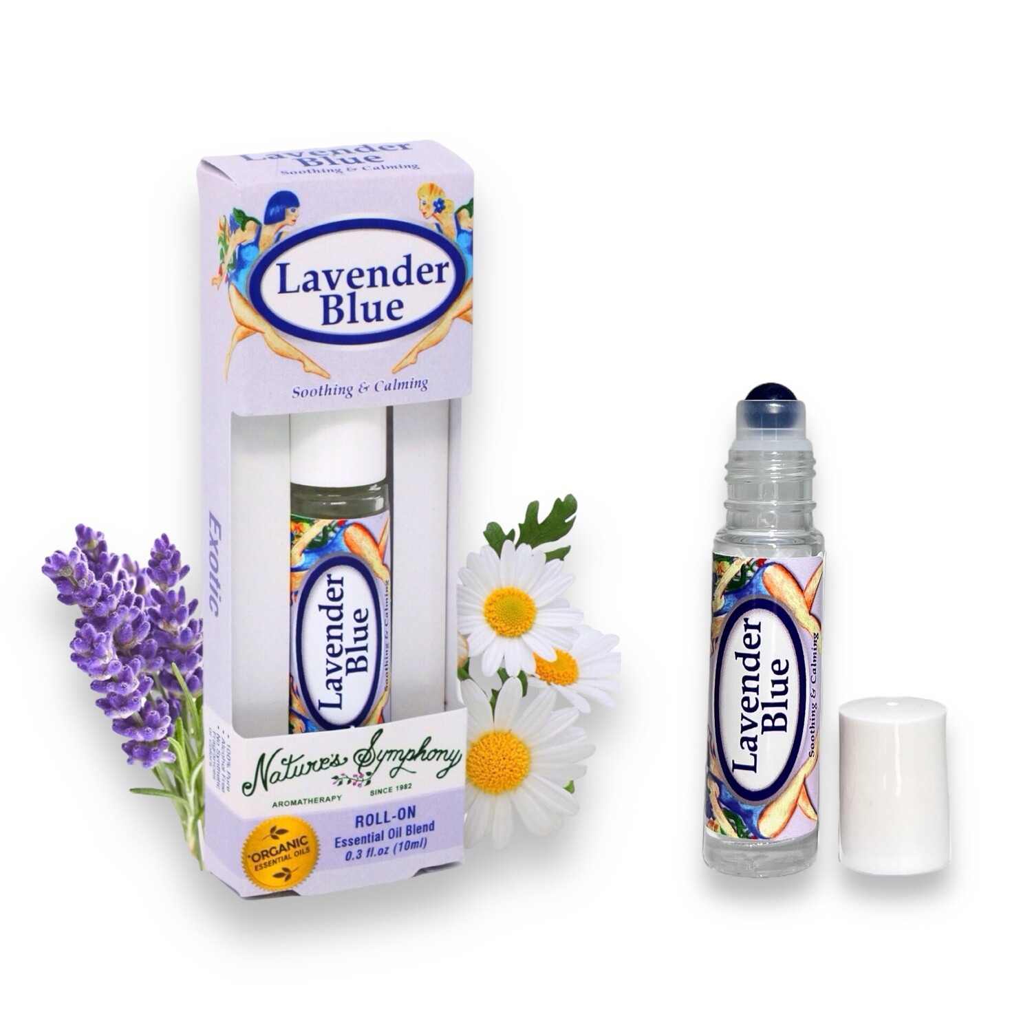 Lavender Blue, Roll-On, Exotic Organic/Wildcrafted Fragrance - 10ml