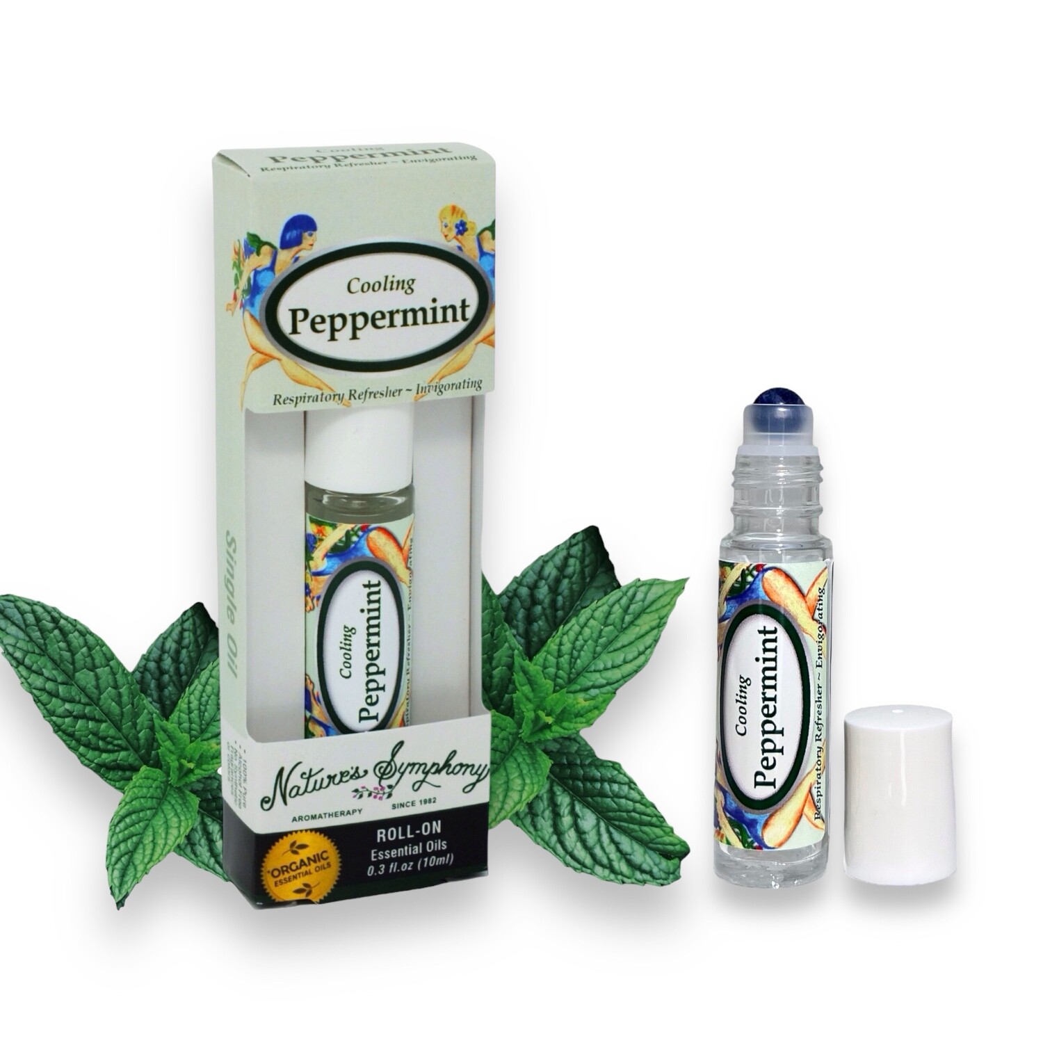 Cooling Peppermint, Roll-On, Blend Organic/Wildcrafted - 10ml