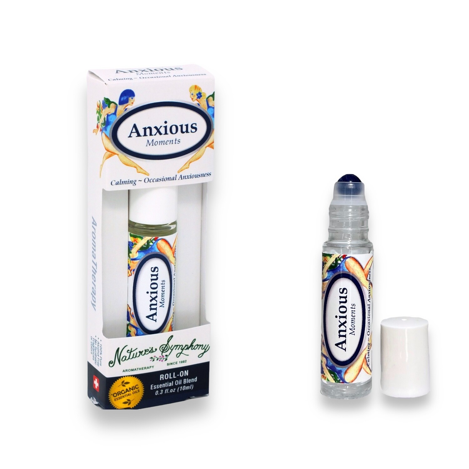 Anxious Moments Blend, Roll-On, Blend Organic/Wildcrafted - 10ml