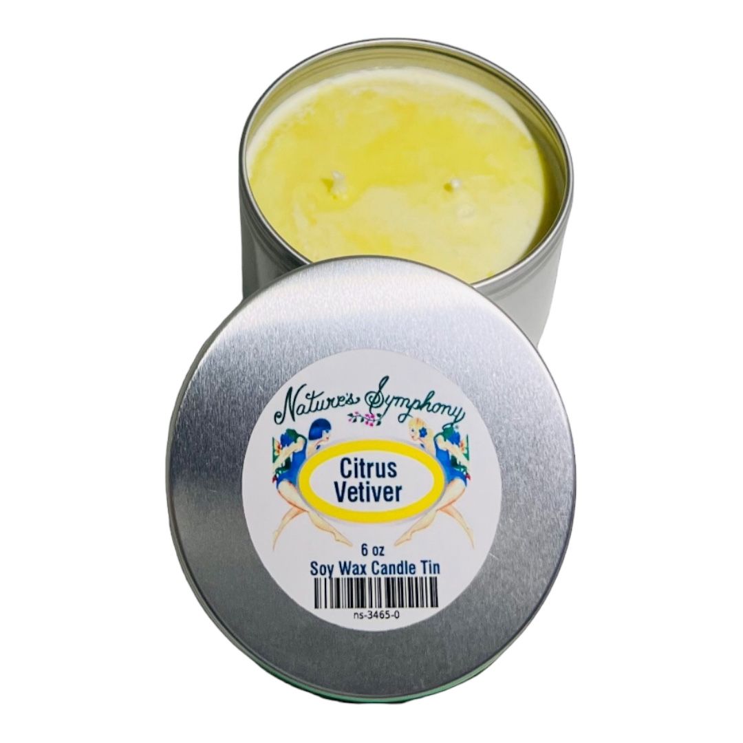 Citrus Vetiver  Candle 6 oz. Tin