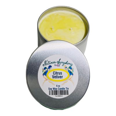 Citrus Vetiver  Candle 6 oz. Tin