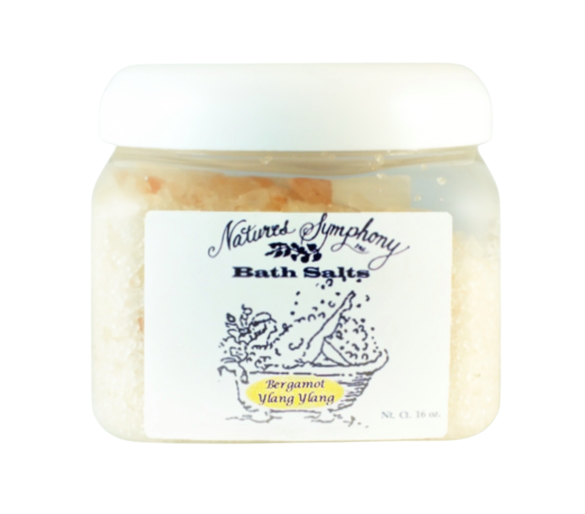 Bergamot &amp; Ylang Ylang, Himalayan Bath Salts (16 baths) - 1lb (453g)