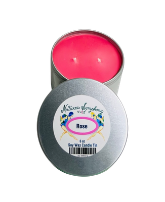 Rose Candle 6 oz. Tin