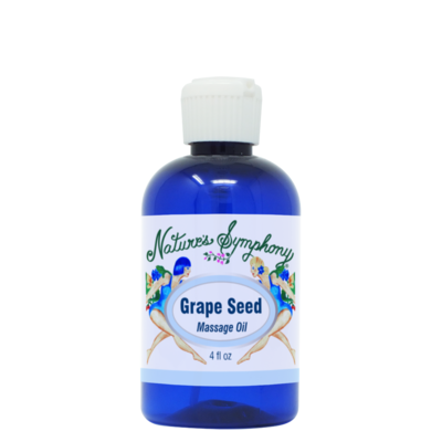 Grapeseed, Unscented Massage Oil - 4 fl. oz. (118ml)