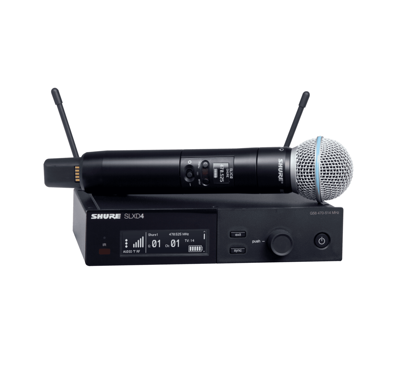Shure série SLX-D  digital avec micro Beta-58