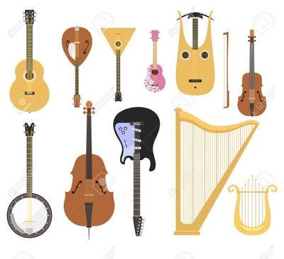 Divers instruments à cordes