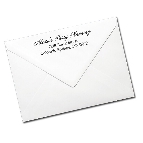 Custom Imprint or Logo on Envelope