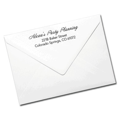Custom Imprint or Logo on Envelope