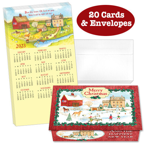 Bless This House 7 Calendar Cards (Pack of 20)