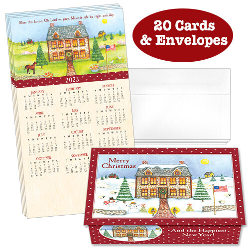 Bless This House 6 Calendar Cards (Pack of 20)