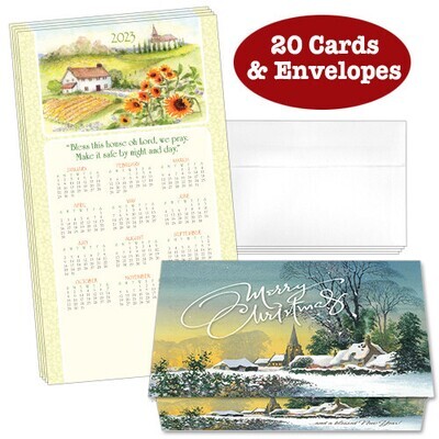 Bless This House 18 Calendar Cards (Pack of 20)