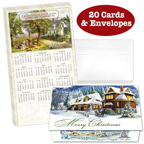 Bless This House 13 Calendar Cards (Pack of 20)