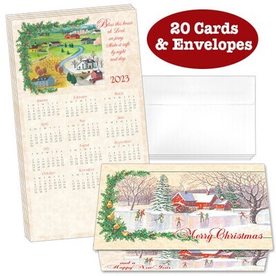Bless This House 12 Calendar Cards (Pack of 20)