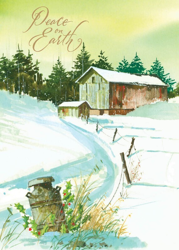 FRS703 Snowy Barn