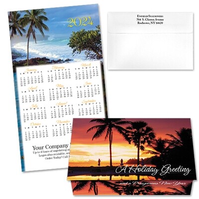 124222 Tropical 5 Calendar Card