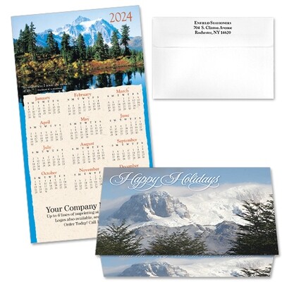 124226 Mountains Calendar Card