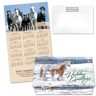 124307 Wild Horses Calendar Card 124307 Wild Horses Calendar Card