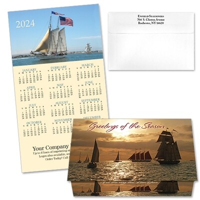 124305 Tall Ships Calendar Card 124305 Tall Ships Calendar Card