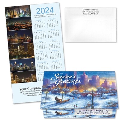 124310 City Scenes Calendar Card