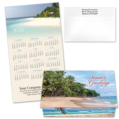 124368 Tropical 8 Calendar Card 124368 Tropical 8 Calendar Card