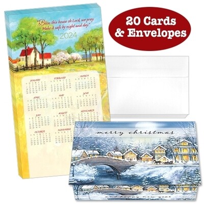 Bless This House 17 Calendar Cards (Pack of 20)