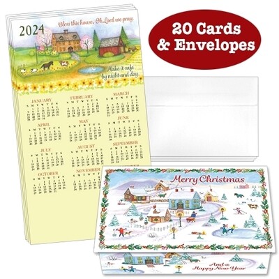 Bless This House 8 Calendar Cards (Pack of 20)