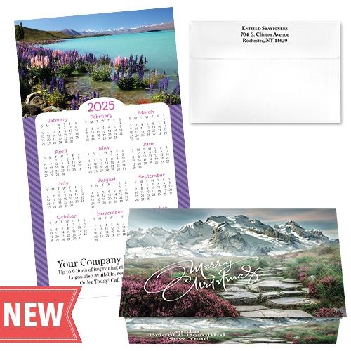 124474 Snowy Mountain Calendar Card