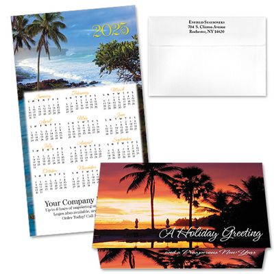 124222 Tropical 5 Calendar Card