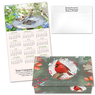 124312 Birds Calendar Card