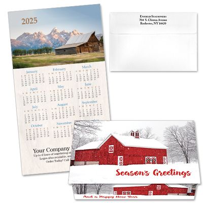 124361 Barn Calendar Card