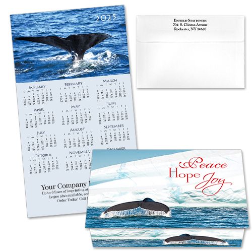 124378 Whale Calendar Card