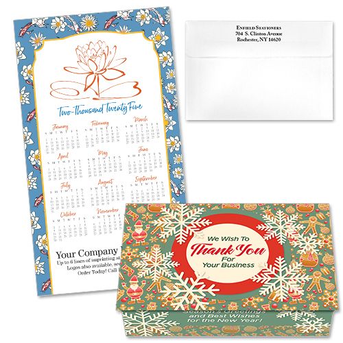 124433 Business Holiday Vector Calendar Card