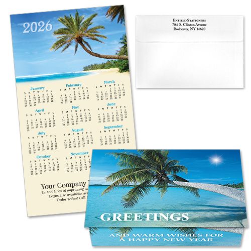 124215 Tropical 1 Calendar Card