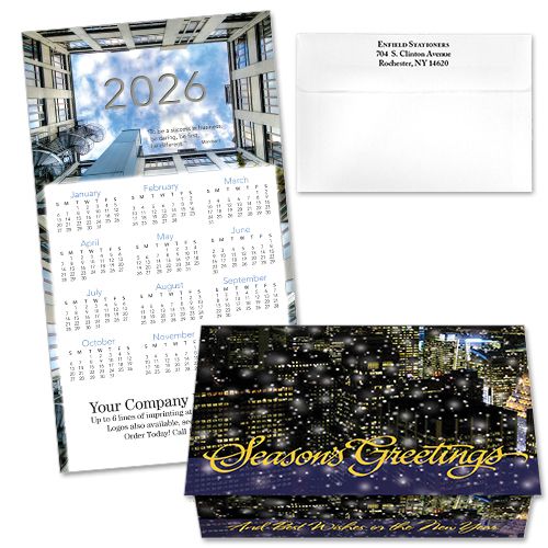 124218 Skyscraper Calendar Card