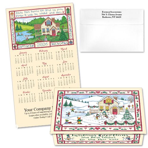 124228 Bless This House 2 Calendar Card