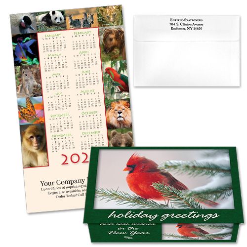 124230 Animal Collection 1 Calendar Card