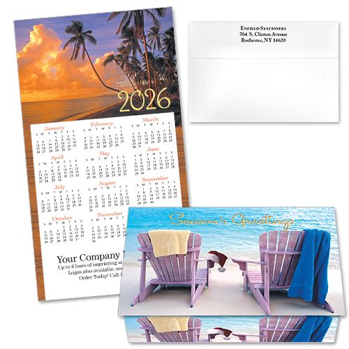 124243 Tropical 2 Calendar Card