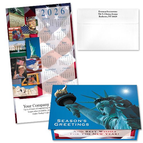 124253 Americana Calendar Card