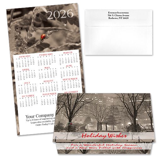 124244 Ladybug Calendar Card