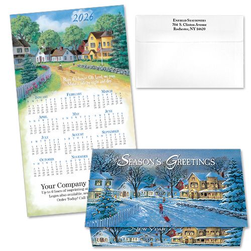 124262 Bless This House 4 Calendar Card